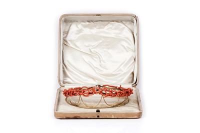 Lot 502 - A 19th Century coral tiara