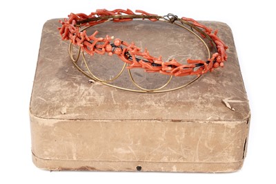 Lot 502 - A 19th Century coral tiara