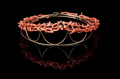 Lot 502 - A 19th Century coral tiara