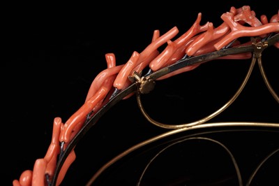Lot 502 - A 19th Century coral tiara