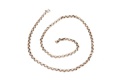 Lot 152 - A 9ct gold belcher link neck chain