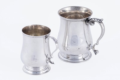 Lot 360 - Two silver Christening cups