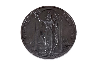 Lot 105 - Two silver masonic jewels; and a bronze medallion