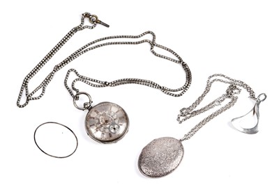 Lot 296 - A lady's Victorian silver cased pocket watch by J. Atkinson of Carlisle