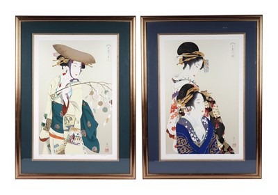 Lot 271 - Haruyo Morita - Two Japanese figural prints | screenprints