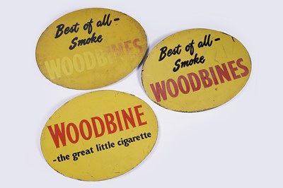 Lot 203 - Three mid-20th Century oval aluminium advertising signs