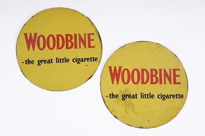 Lot 204 - Two mid-20th Century circular aluminium advertising signs