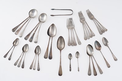 Lot 159 - A quantity of assorted silver flatware