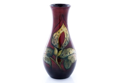 Lot 862 - A Walter Moorcroft 'Arum Lily' flambe vase
