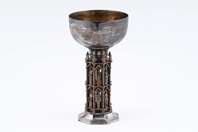 Lot 22 - An Elizabeth II limited edition silver and parcel gilt goblet