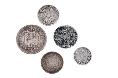 Lot 60 - A selection of George III and Queen Victoria coinage