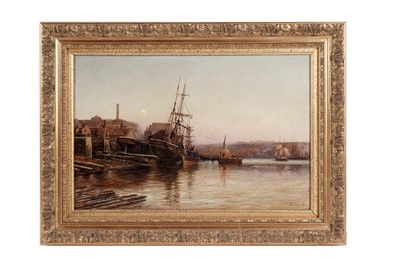 Lot 756 - Robert Jobling - The Mushroom, River Tyne, Low Tide | oil