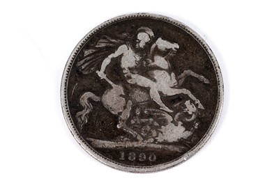 Lot 71 - A George III 1821 crown; and three Victoria crowns