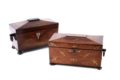 Lot 150 - Two tea caddies