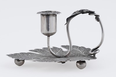Lot 261 - A Victorian miniature silver taperstick