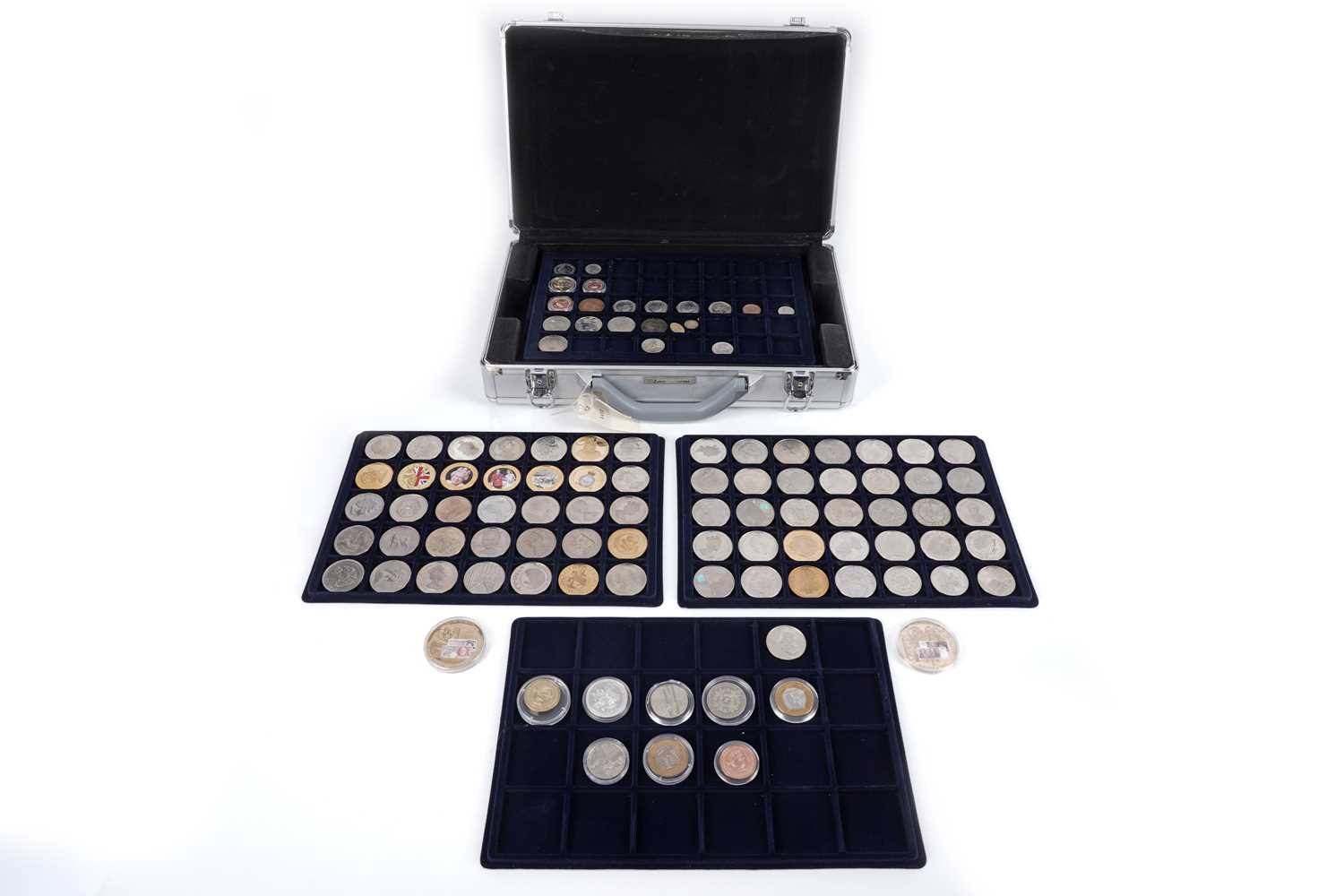 Lot 77 - A collection of mainly British commemorative coins and tokens