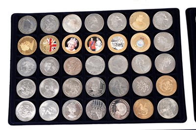 Lot 77 - A collection of mainly British commemorative coins and tokens