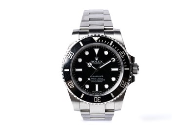 Lot 416 - Rolex Oyster Perpetual Submariner: a stainless steel superlative chronometer wristwatch