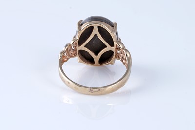Lot 211 - An ammolite and diamond ring