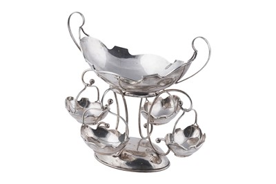 Lot 77 - A George V silver epergne