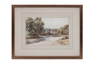 Lot 64 - Harry Sticks - The Tyne at Bywell | watercolour