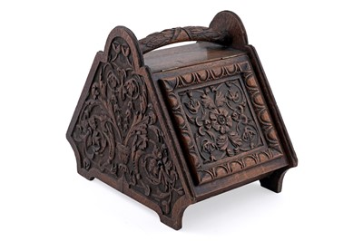 Lot 236 - A Victorian oak coal scuttle