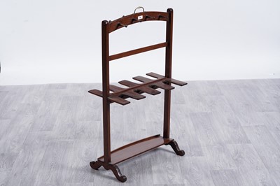 Lot 28 - A 19th Century mahogany boot stand