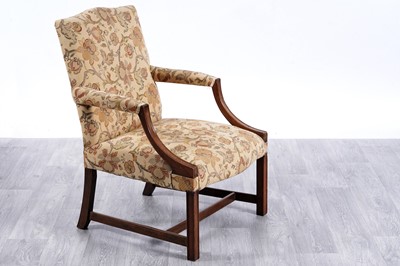 Lot 26 - A 19th Century mahogany framed armchair