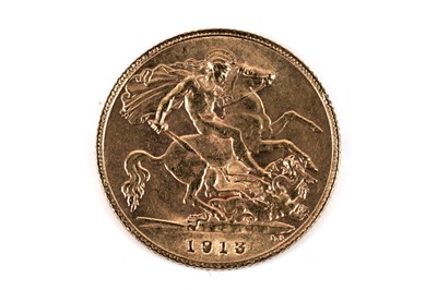 Lot 39 - A George V 1913 gold half sovereign