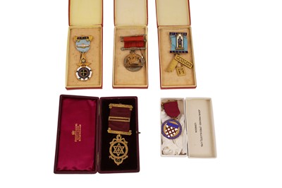 Lot 107 - A collection of Masonic jewels