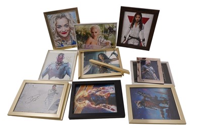 Lot 315 - A collection of framed autographs