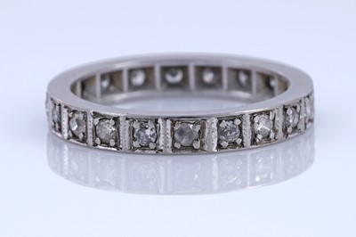 Lot 70 - A diamond eternity ring on white gold