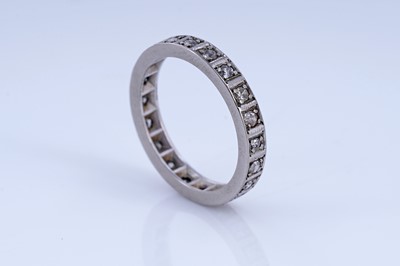 Lot 70 - A diamond eternity ring on white gold