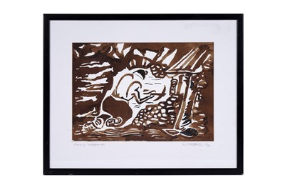 Lot 598 - Malcolm Teasdale - Mining Underground | watercolour