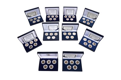 Lot 321 - US Special Edition of Morgan Mint gold plated quarter-dollars