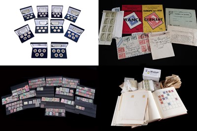 Lot 247 - US Special Edition of Morgan Mint quarter-dollars; and a collection of stamps