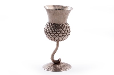 Lot 100 - A late Victorian Scottish silver tot cup