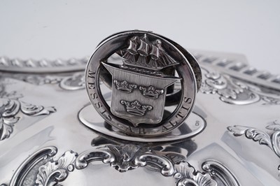 Lot 117 - Freedom of the Borough of Tynemouth casket presented to John Foster Spence