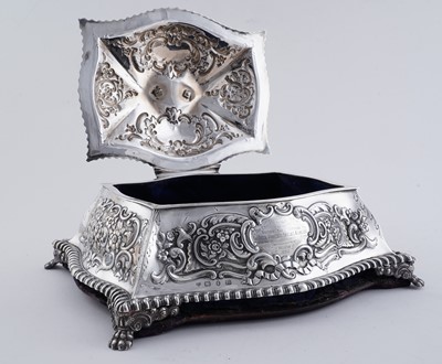 Lot 117 - Freedom of the Borough of Tynemouth casket presented to John Foster Spence