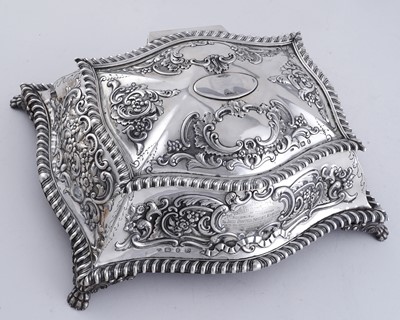 Lot 117 - Freedom of the Borough of Tynemouth casket presented to John Foster Spence