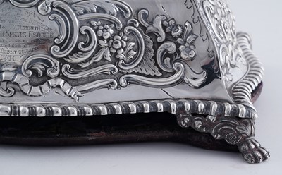 Lot 117 - Freedom of the Borough of Tynemouth casket presented to John Foster Spence