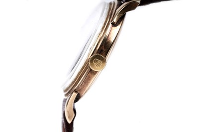 Lot 417 - Rolex Precision: a 9ct yellow gold cased manual wind wristwatch