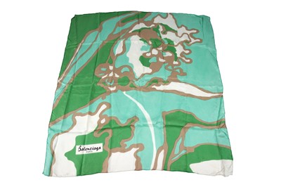 Lot 224 - Silk scarves by Balenciaga and Schiaparelli