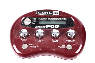 Lot 302 - Three guitar pedals; and connection leads