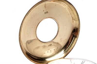 Lot 463 - An 18ct yellow gold cased half-hunter pocket watch