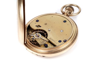 Lot 463 - An 18ct yellow gold cased half-hunter pocket watch