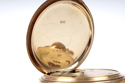 Lot 463 - An 18ct yellow gold cased half-hunter pocket watch