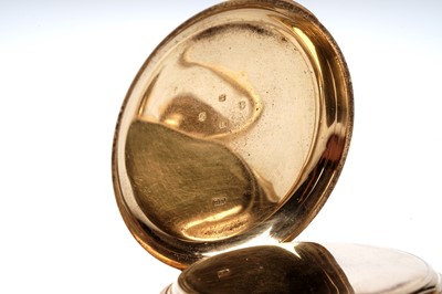 Lot 463 - An 18ct yellow gold cased half-hunter pocket watch