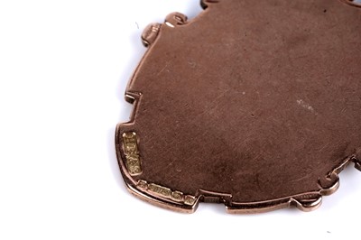 Lot 29 - Two Edwardian 9ct rose gold lockets; and a 9ct gold fob