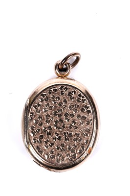 Lot 29 - Two Edwardian 9ct rose gold lockets; and a 9ct gold fob